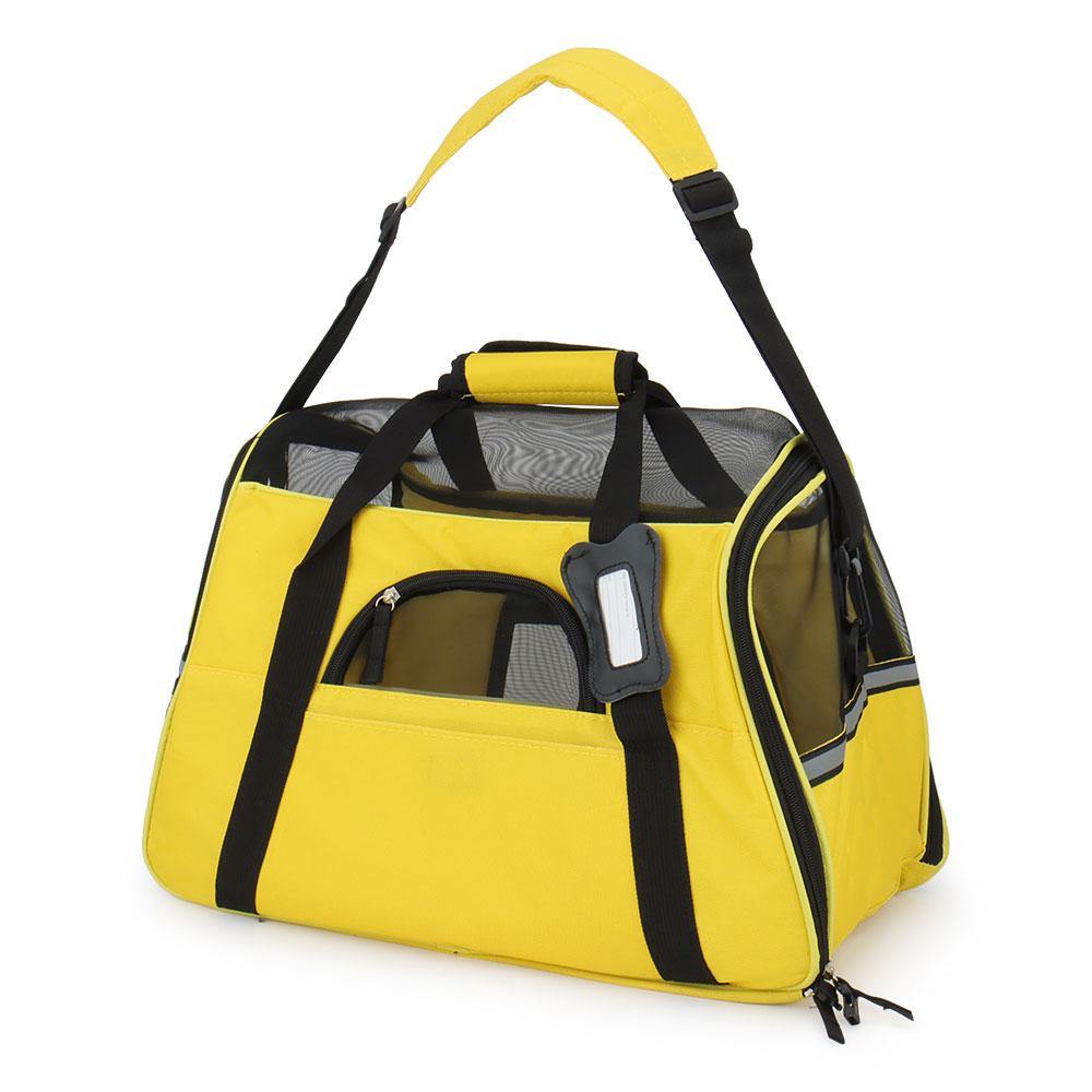 Reflective Pet Bag Portable Cat Carrier Travel Dog Shoulder Bag Pet Handbag Teddy Poodle