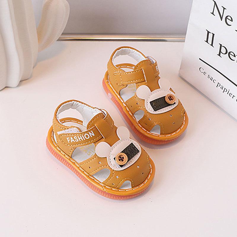 Baby Boy Girl Summer Sandals With Soft Sole And Magic Strap For Toddler Crawling