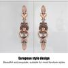 2pcs Zinc Alloy Cabinet Knobs Red Bronze Drawer Handles Vintage Ring Pull Handles  Kitchen Cabinet