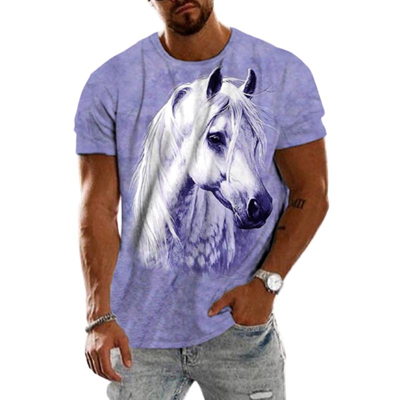 

Новая летняя мужская модная футболка, мужская футболка с принтом синей карты, топ XL фиолетовый