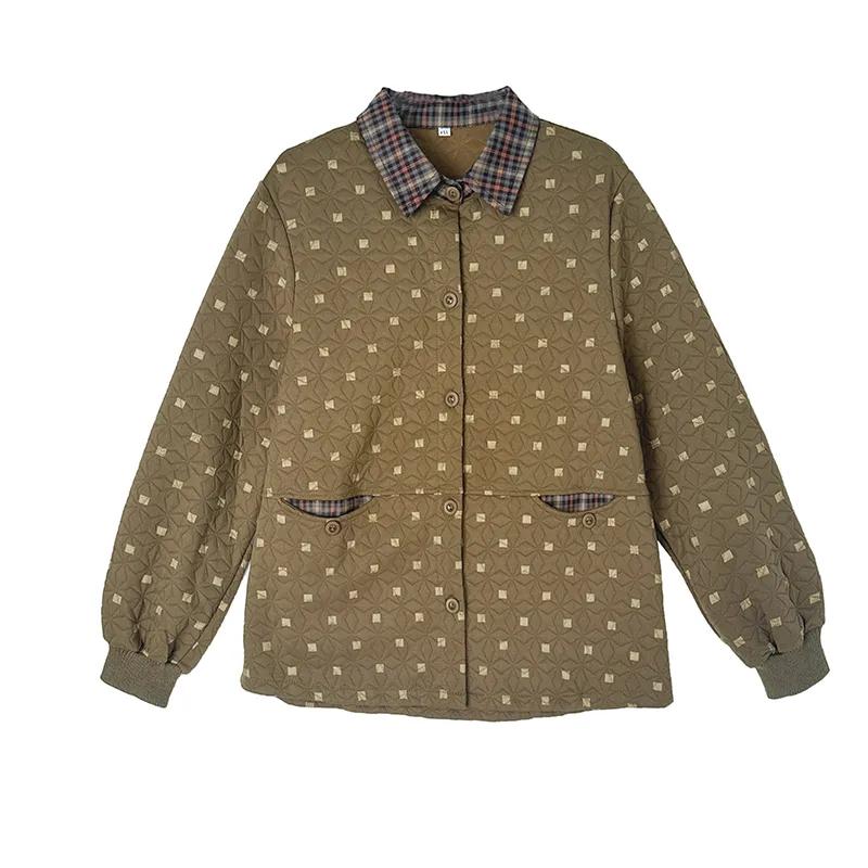 Spring Autumn    Outerwear Jacket Mom Middle-aged Women Elderly Women  Open Cardigan Thin