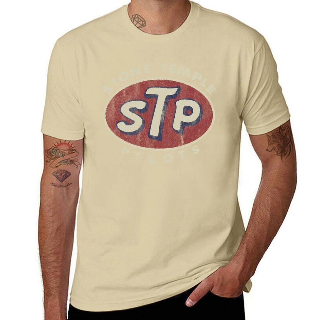 T-shirt basic vintage STP t-shirt nere semplici anime per uomo