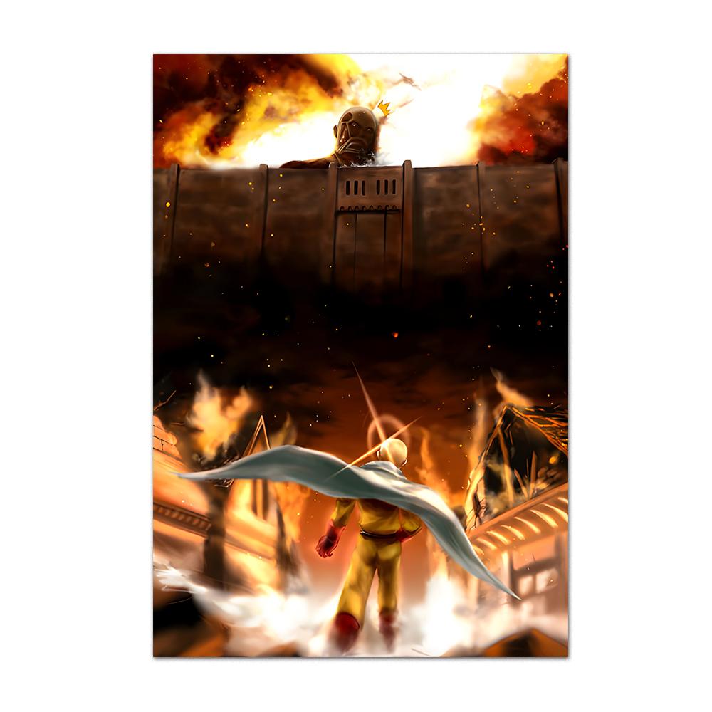 Attack on Titan Anime Poster Levi Micas Allen Zuhause Wandmalerei auf Leinwanddruck Fotos Kinderzimmer Dekor im Wohnzimmer Fresko