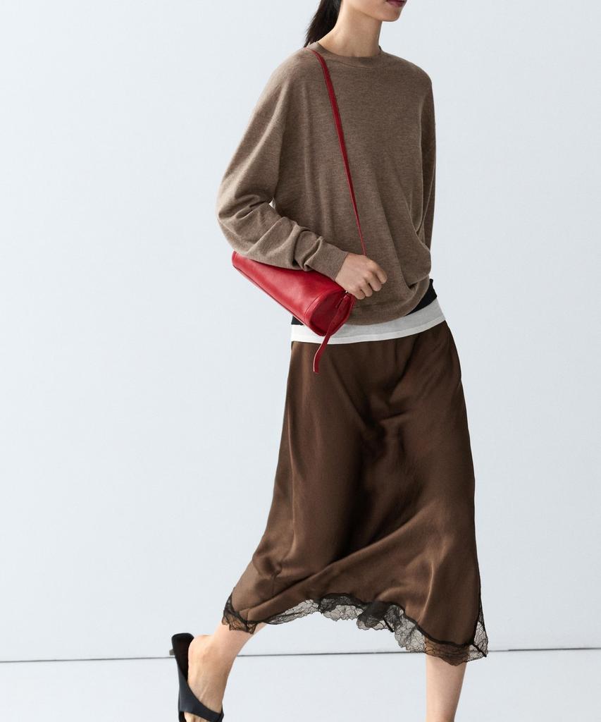 Masimodutti Wool Blend Fine Knit Sweater