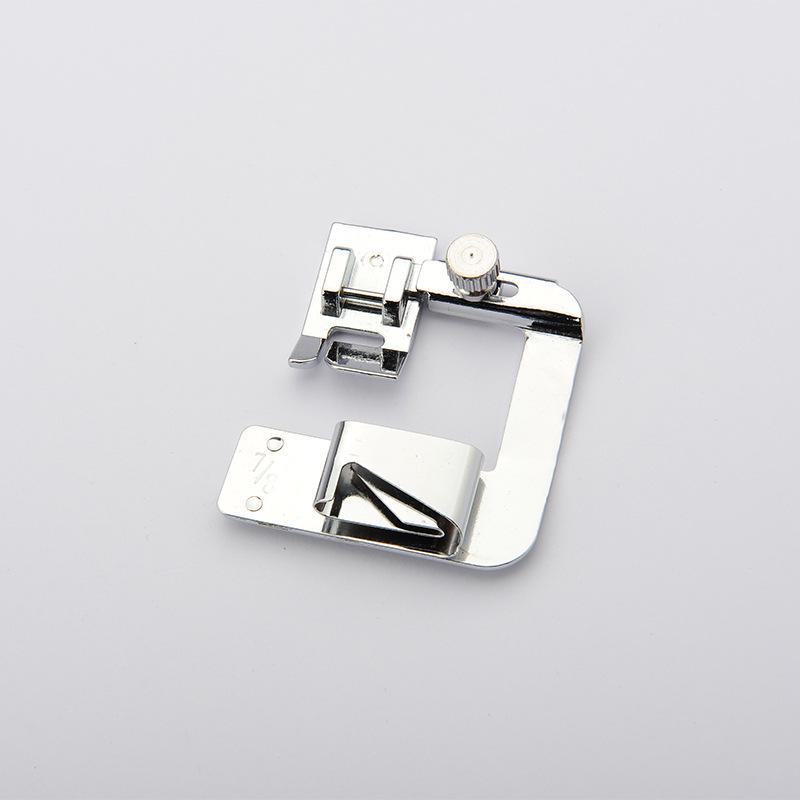 Multi-Function Presser Foot for Household Sewing Machines - Includes Hemming and Curling Accessories