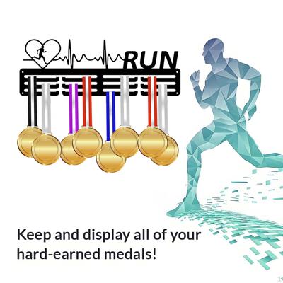Holder, Wall Mounted Rack for Sports Awards, Organizer Running Medals