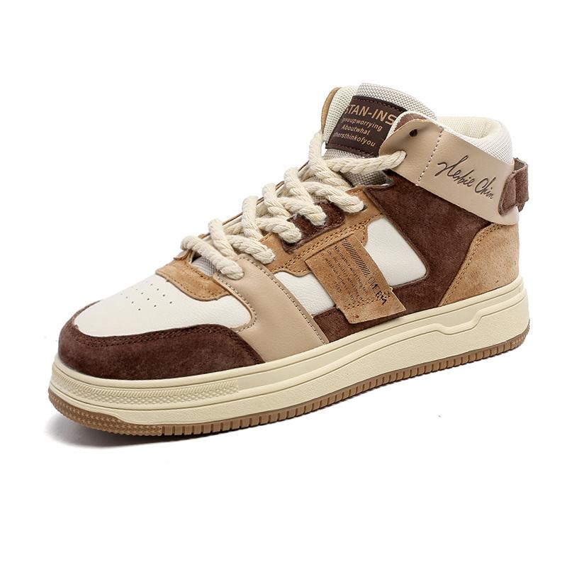 Spring Autumn Brown Chunky Men Casual Shoes Fashion High Quality Designer Sneakers Men Comfortable Men's Sneakers