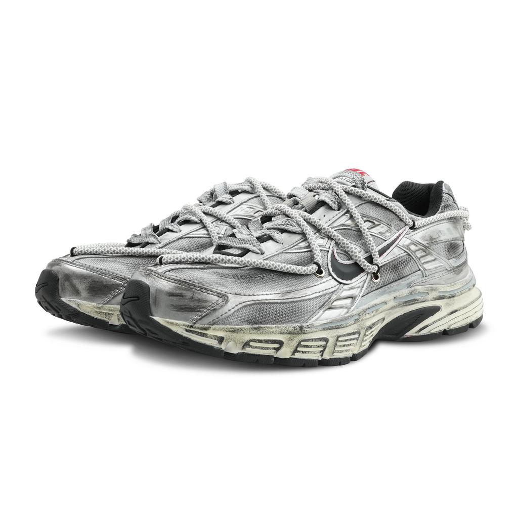 Nike Initiator Niedrige Freizeit-Laufschuhe Herren Silber Weiß 394055-001(Team162-)