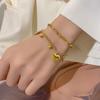 Liebe Schmetterling Geometrisches Design Anhänger Armband Damen Titanstahl Kein Verblassen Schmuck Valentinstag Geburtstagsgeschenk