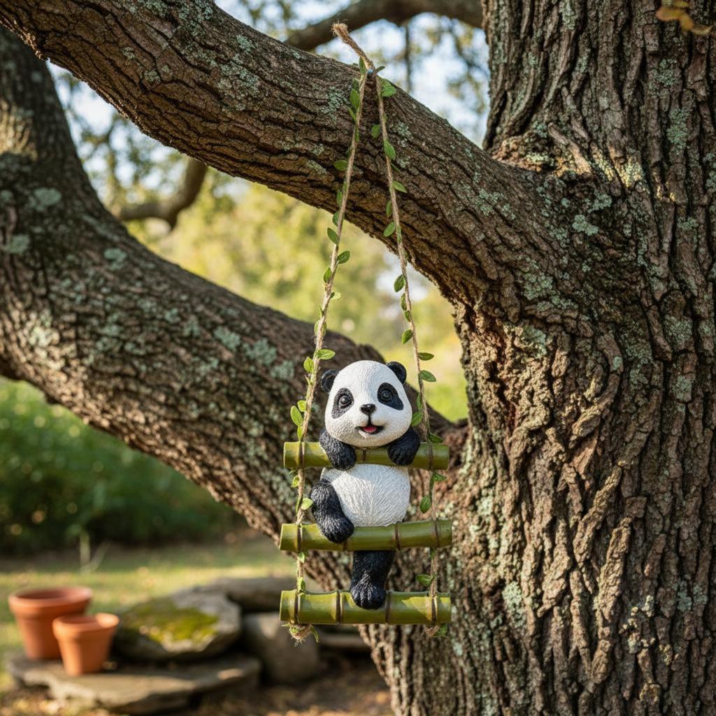 Climbing Creature Figurine Long-Lasting Resin Creature Rope Ladder Decor Wall Sculpture Weather Resistant House Decoration