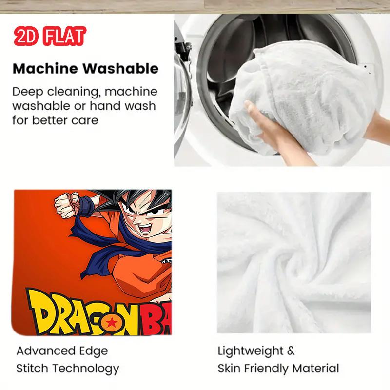 Dragon Ball Collection Blanket Cozy Flannel Warm Blanket for Anime Fans Collection Display THW