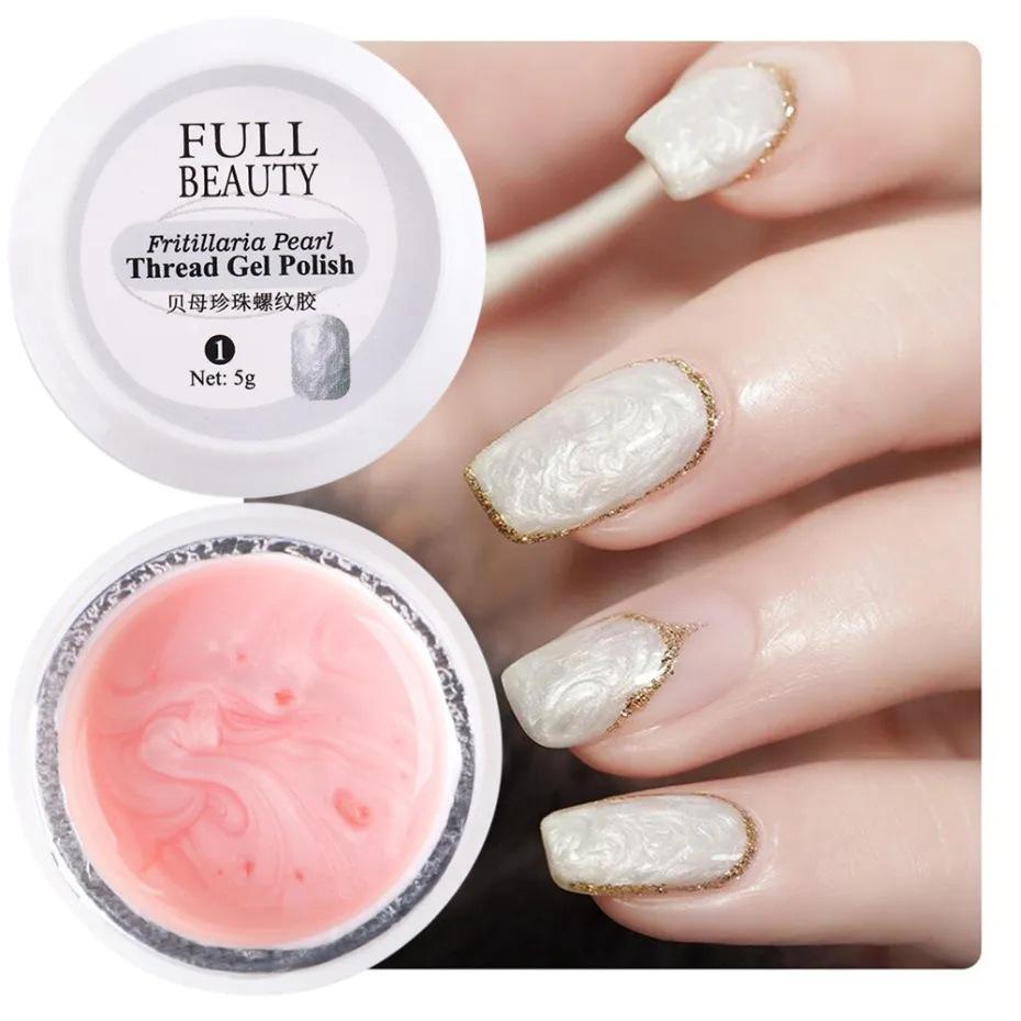 Nail Glue Ins Pearl Thread Glue Smudged And Painted Multi-purpose Nail Color Glue Nail