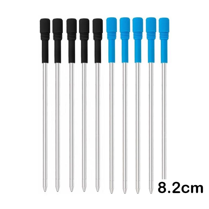 5/10/50 Stück Kugelschreiber-Minen Metall 82mm Stift-Mine Schwarz Blau Stift-Minen Geschenke Büro Schulbedarf Schreibwaren