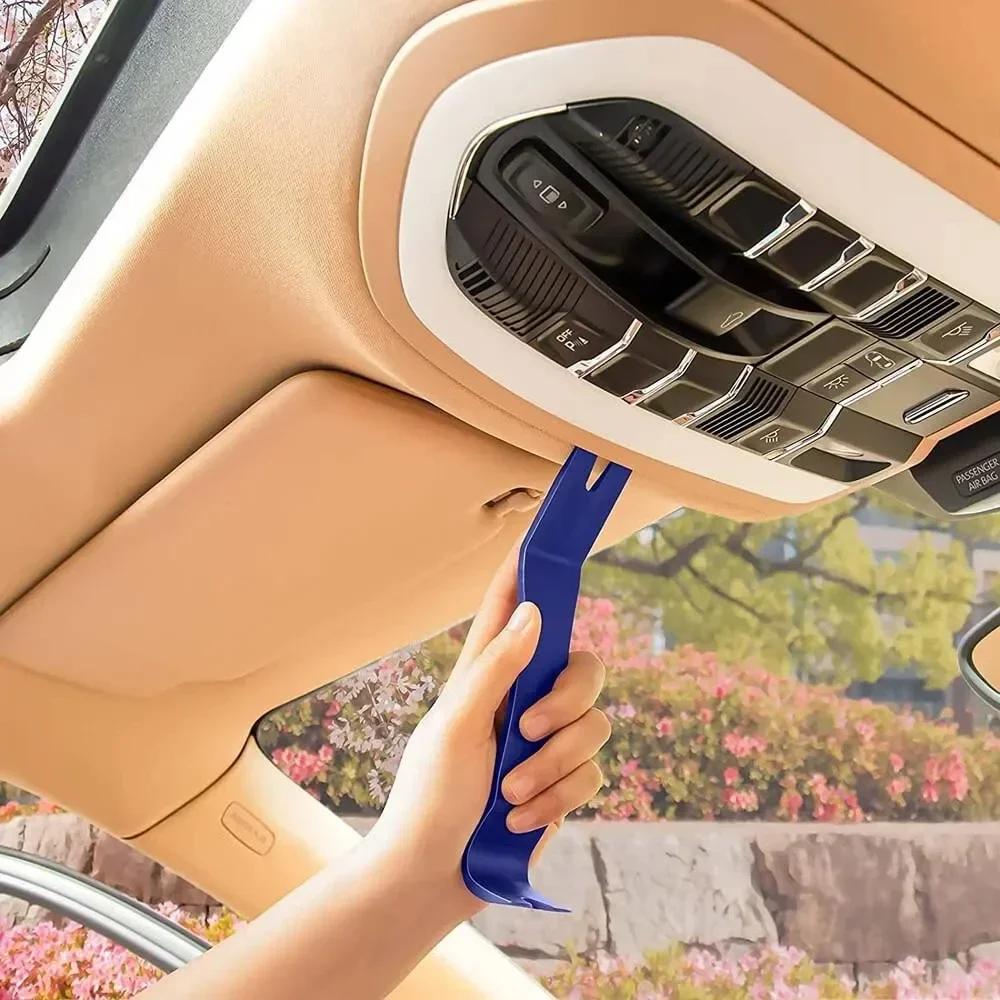 5PCS Car Stereo Trimming and Removal Tool Kit Door Panel and Audio Dashboard Scratch Resistant Warp Plate