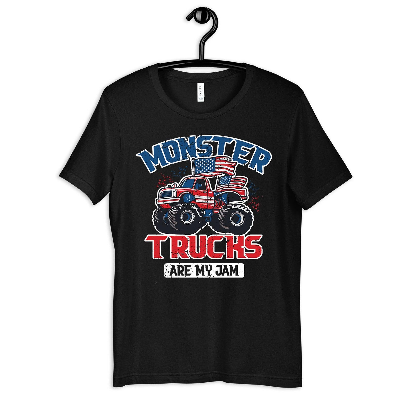 Monster Trucks Are My Jam T-Shirt, T-shirt, Womens Tees, Kids Shirt, Toddler Tee,T-shirt, Tank Top, T-shirt S
