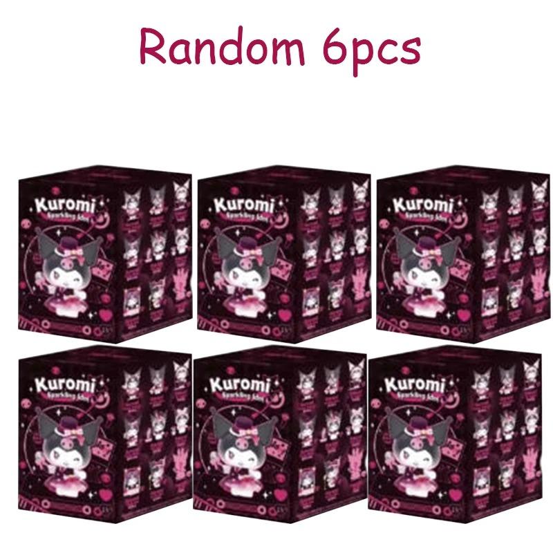 Sanrio Kuromi Sparkling Idol Collection Line Blind Case Adorable Animation Figure Mystery Case Kuromi Figure Collect Tabletop Decor Surprise Present