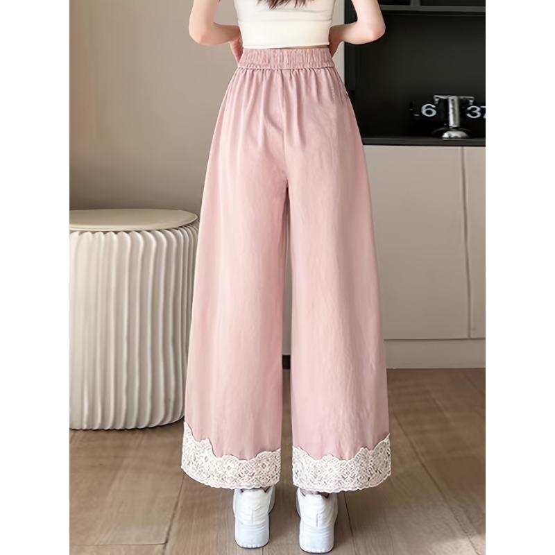 Women S Lazy Style Drapey Autumn Ankle Length Wide Leg Casual Pants S