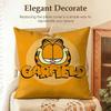 Cartoon GGarfield Cat Cushion Cover Natural Linen Organic Fabric DoubleSided Printing Sofa Home Decor Gift Pillow Case