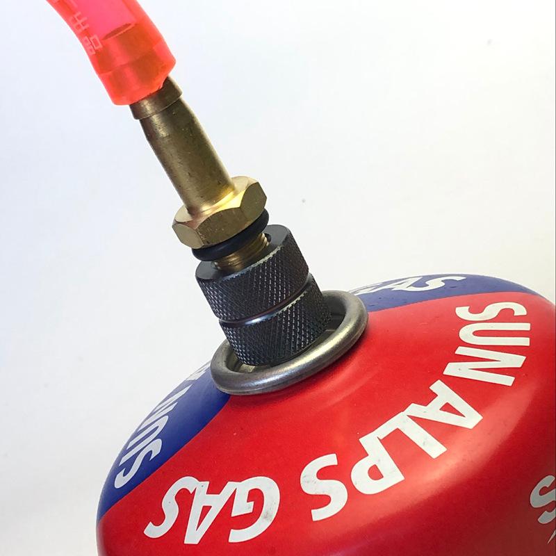 Outdoor Flat Gas Tank Valve Adapter - All-Copper Liquefied Gas Rubber Hose Connector