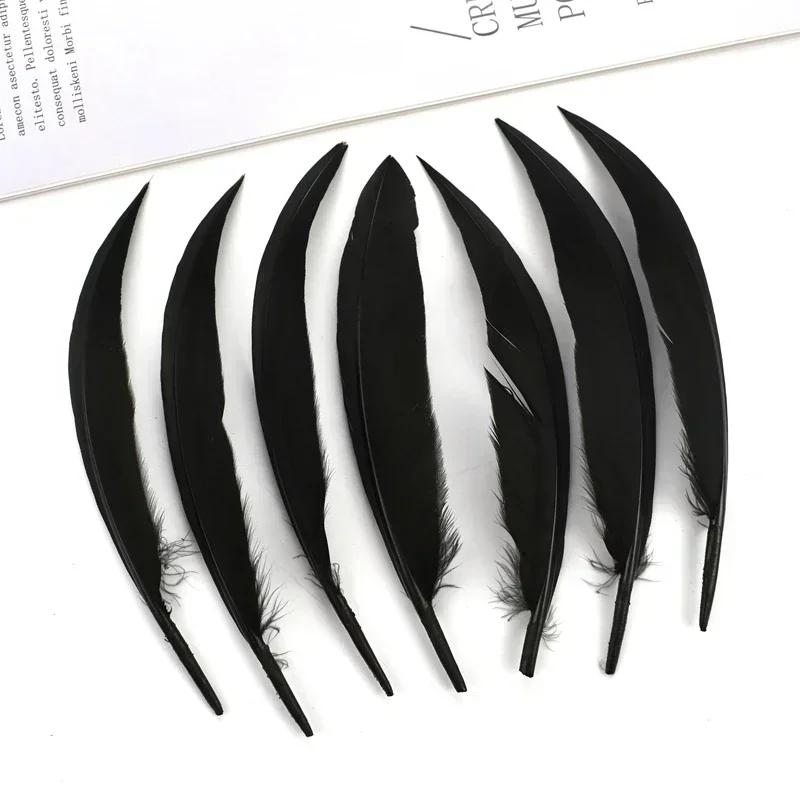 Curved Bent Duck Feathers for Crafts Dream Catcher Goose Wing Feather Decor Jewelry Making Carnaval Handicraft Party Accessories