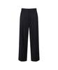 SIECLE Striped One-Pleat Wide Trousers (Charcoal Gray)