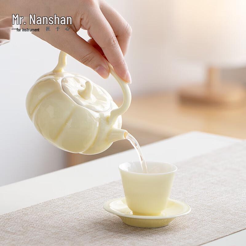 Nanshan Xiansheng Ceramic Kung Fu Teapot Set