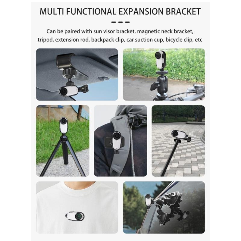 Camera Mount for 360 GO3 GO3S Quick Release Bracket Holder Mount Camera Mount Adapter Expansion Frame Accessories