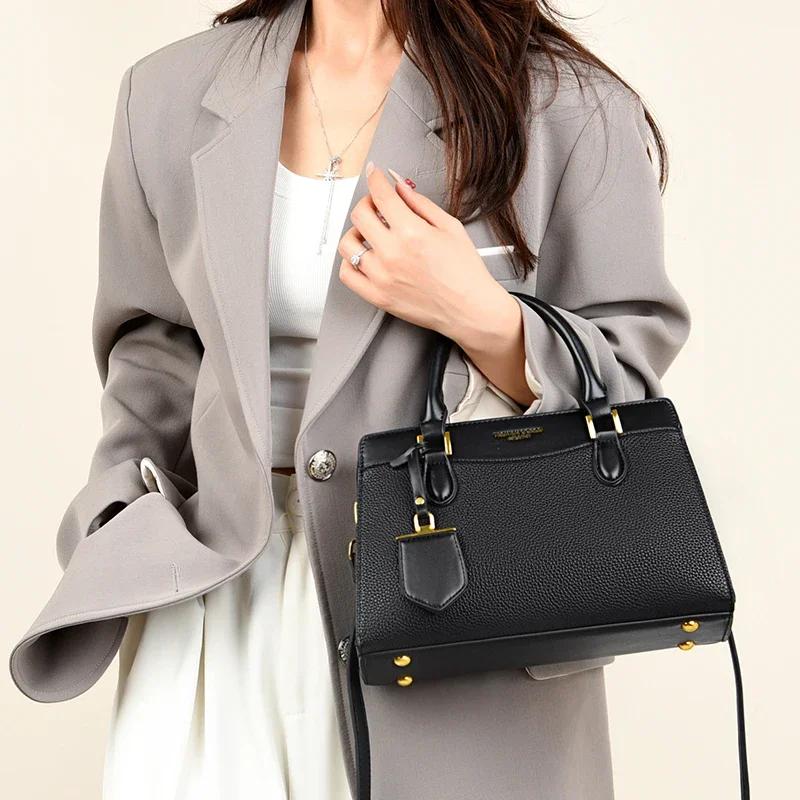 Women's Shoulder Crossbody Bags  Luxurious Leather Bags  Feminine Messenger Bag