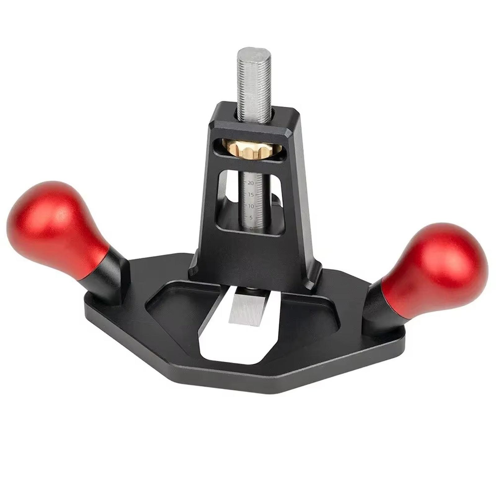 

Router Plane Convenient Depth Adjusting Screw Nut Handheld Router Planer for Right Angle Tenon Shoulder Trimming Slotting One Size красный