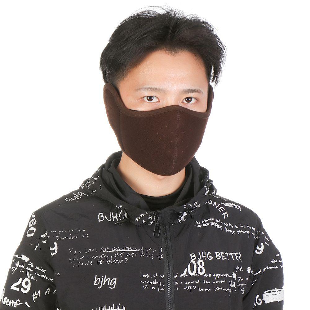 Women /Men Dust-proof Ear Muff Wrap Band Winter Warmer Earlap Two-in-one Earmuffs Half Face Mask