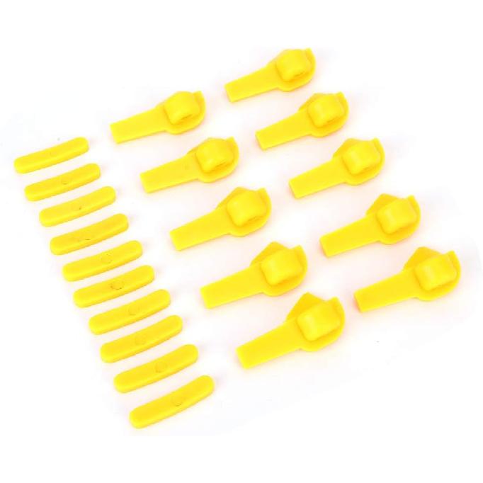 Qiilu Tire Machine Rim Protector, 20pcs Tyre Tire changer Mount Demount Head Duck Head Insert Rim Protector Tire Machine Accessories