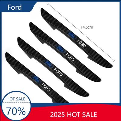 2025 Hot For Ford 4PCS Bumper Anti-collision Strip Car Door Scratch Protector Stickers For Ford Focus ST Ranger Mondeo Kugo Ecos