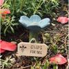GardenJoy Flower Shaped Ceramic Bee Watering Station Outdoor Garden Yard Decorative Drinking Dish For Wild Pollinators And Bees