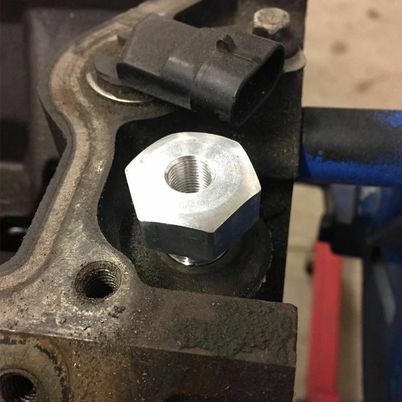 Oil Pressure Sensor Adapter M16 X1.5 to 1/8 NPT for GM LS Series Engines - Automotive Engine Oil Pressure Monitoring Accessory