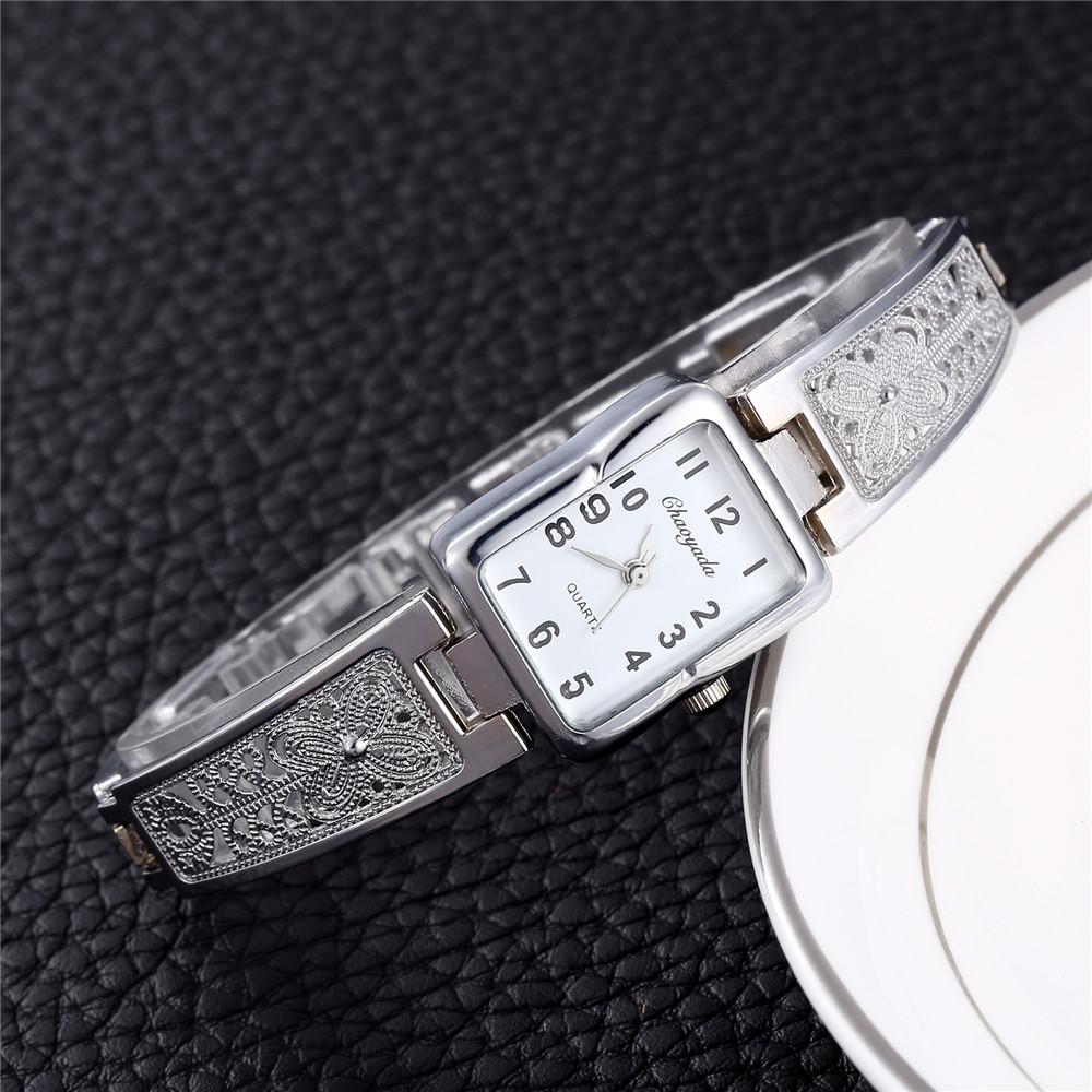 Orologi da Donna Top Orologi da Polso da Donna Bracciale in Acciaio Inossidabile Dorato Orologio Femminile Elegante Donne