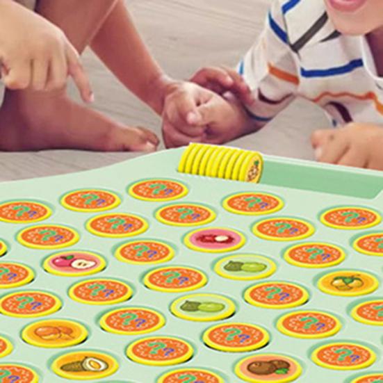 Kinder Memory Flip Schachspiel 2 bis 4 Spieler Tier Obst Schach Matching Board