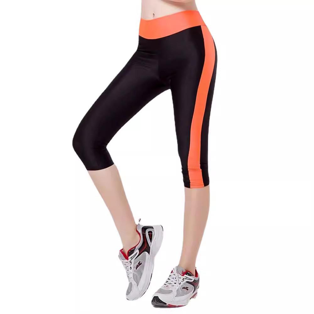 Stylish Women's High Waist Colorblock Yoga Pants With Convenient Side Pockets For Active Lifestyle