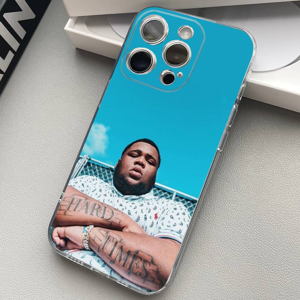 Rod Wave Singer Silicone Phone Case Material For iPhone 17 16 15 11 12 13 14 Pro Max Mini Plus Soft TPU
