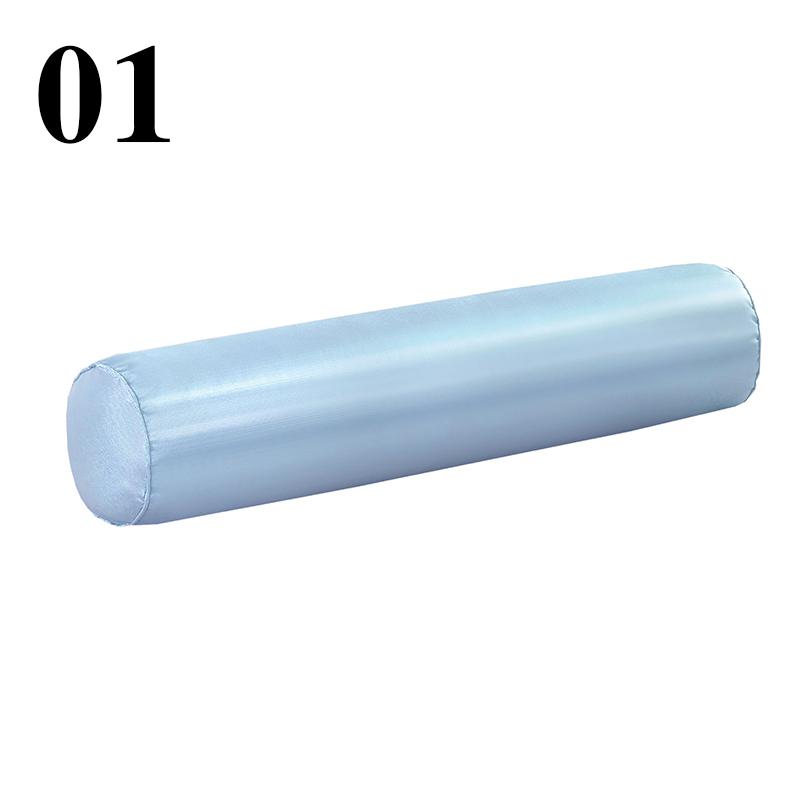 Летняя мягкая шелковистая подушка круглый валик длинная подушка для поддержки тела атласная шелковая подушка для шеи и талии педикюрная подушка для ног 15x40cm 2917₽