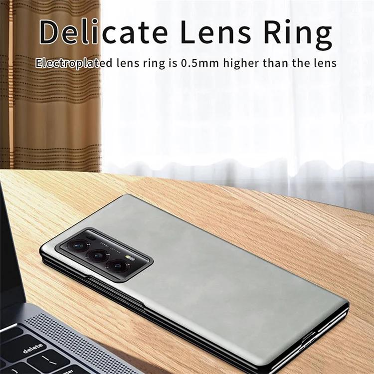 For Honor Magic V2 5G sammenleggbar telefonveske Nappa Texture PU Leather PC Stand Cover