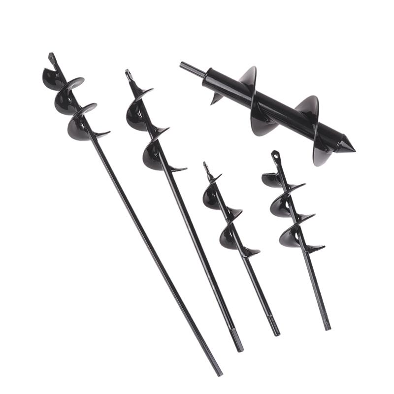 1 Pc Spiral Pole Auger Set Garden Planting Flowers Plant Supplies Loose Soil Digging Hole Metal Drill Bit Garden Power Tools