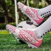 Amazon men's autumn low-top long broken nails seamless fly weaving student children boys professional training football