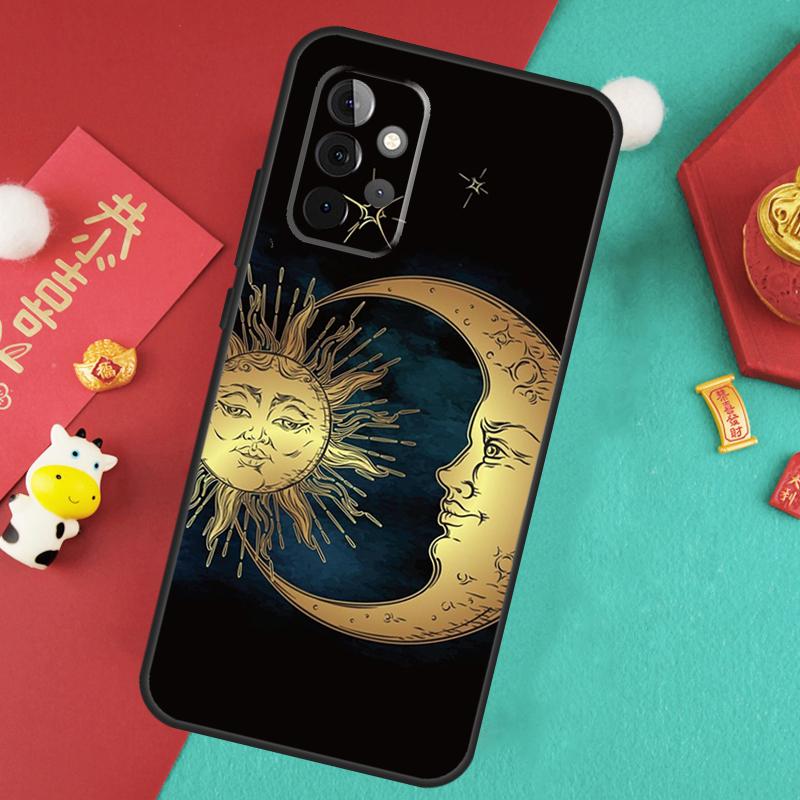 SUN AND MOON Mystic Zodiac Case For Samsung Galaxy A55 A35 A15 A54 A34 A14 A52 A32 A12 A13 A33 A53 A17 A16 A26 A36 A56