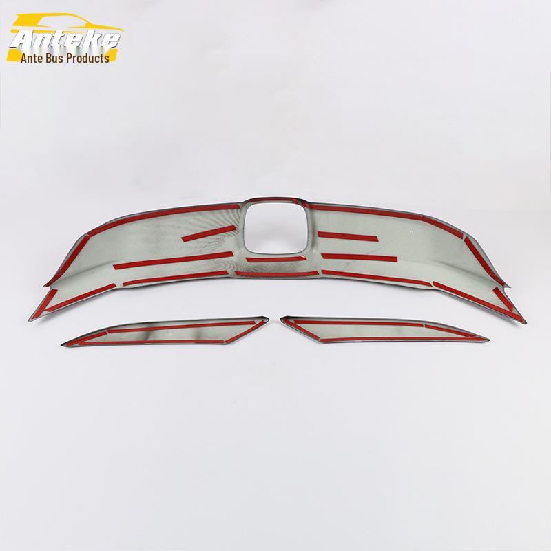 Suitable for 2019 Binzhi: Hood Bright Strip, Front Bumper Grille Trim, Decorative Sticker Car Accessories.