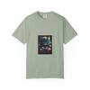 Mystic Cat with Moon and Roses T-Shirt and Kids Tshirt
