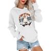 Women's Fashionable, Casual, Comfortable Round-neck, Hooded, Long-sleeved, Halloween-print Warm Sweater