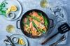 Staub Saute Pan Granblue Two Hand Cast Enamel Pot Shallow Sukiyaki Compatible with IH Japanese Blaiser "Blazer 24cm" [Authorized Product] 40511-477