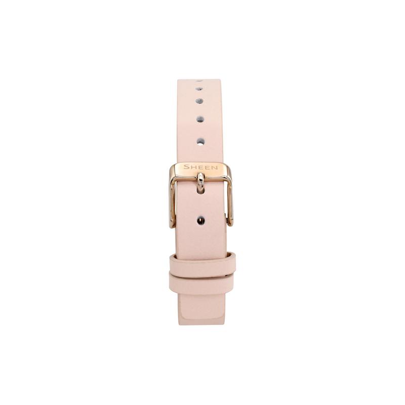 Casio CASIOSHEEN Series Japanese Paper Theme Japanese Simple Business Style Belt Casual Quartz Movement Leather Strap SHE-C150CGL-4AUPFP-person