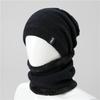 Autumn and Winter Hat Men's Double-layer Velvet Thickened Knitted Wool Hat Outdoor Warm and Cold Hat Old Cotton Hat