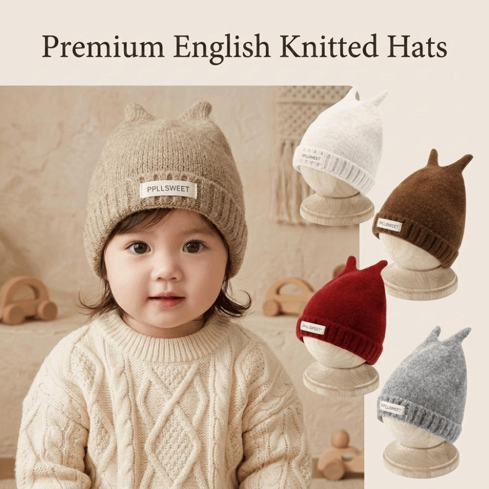 Warm Toddler Knitted Beanie Windproof Baby Knit Cap New Pull-On Hat  Fall Winter Wear